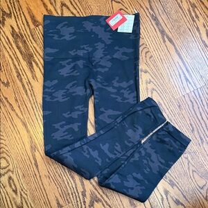 SPANX Black Camouflage Leggings